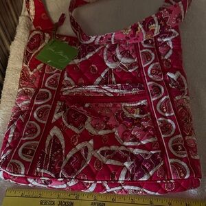 Vera Bradley hipster rosy posies Paisley Pink Shoulder Bag